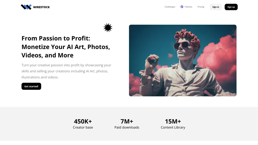 Wirestock hero image