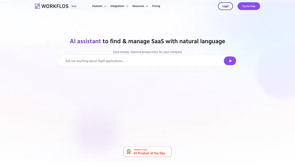 Workflos.ai hero image