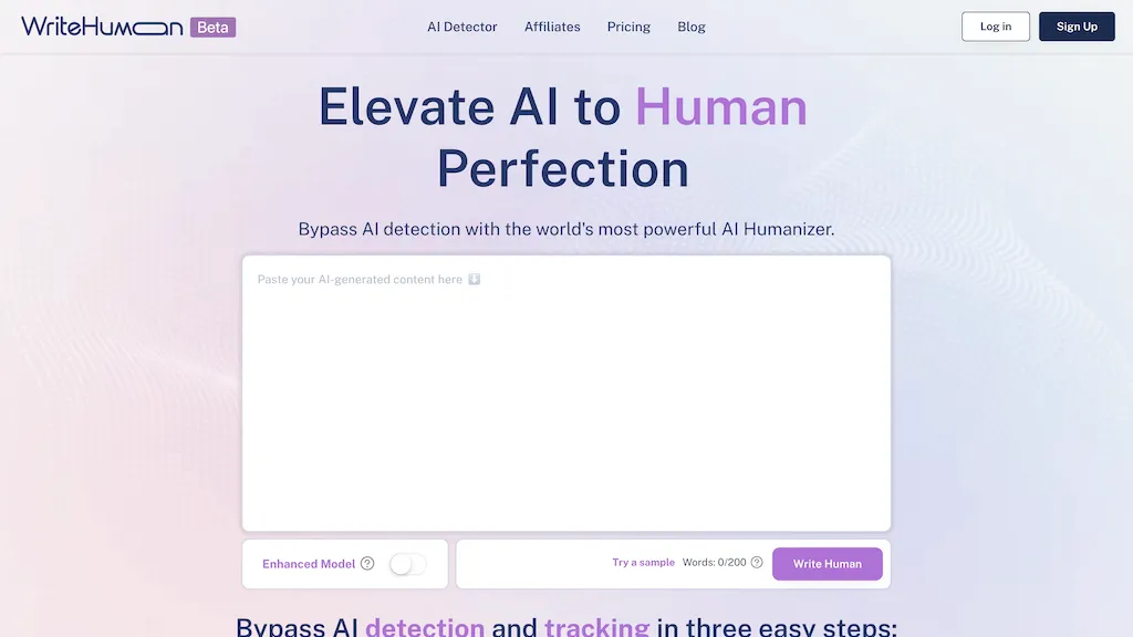 WriteHuman hero image