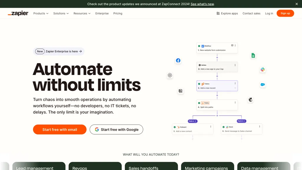 Zapier hero image