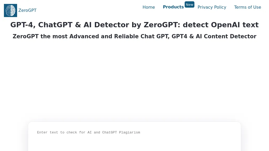 ZeroGPT hero image