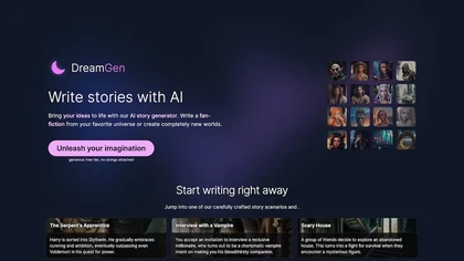 DreamGen AI Story writing
