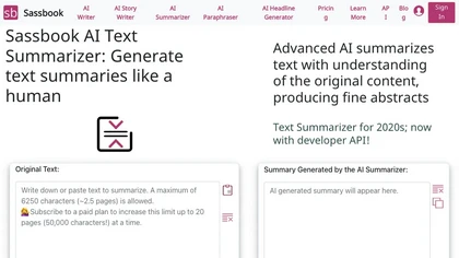 Sassbook AI Summarizer