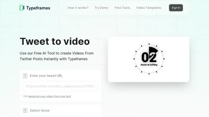 Tweet to Video AI